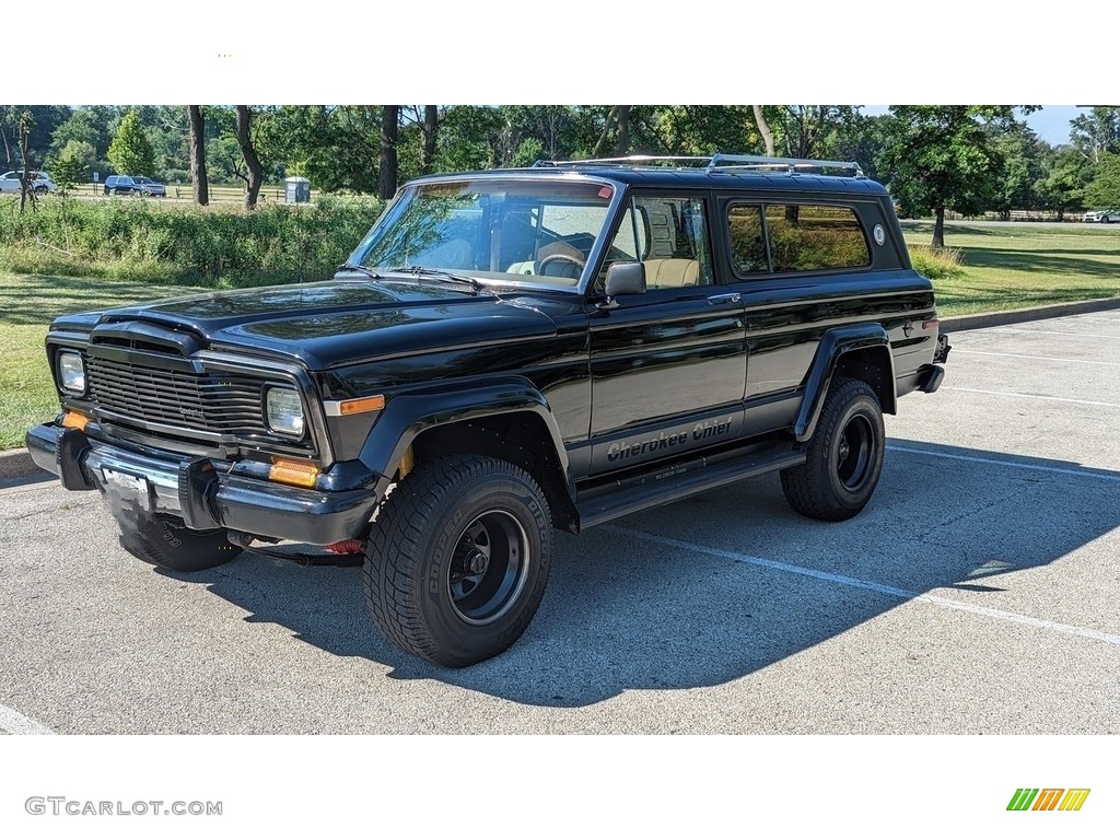Classic Black 1979 Jeep Cherokee Chief 4x4 Exterior Photo #144738125
