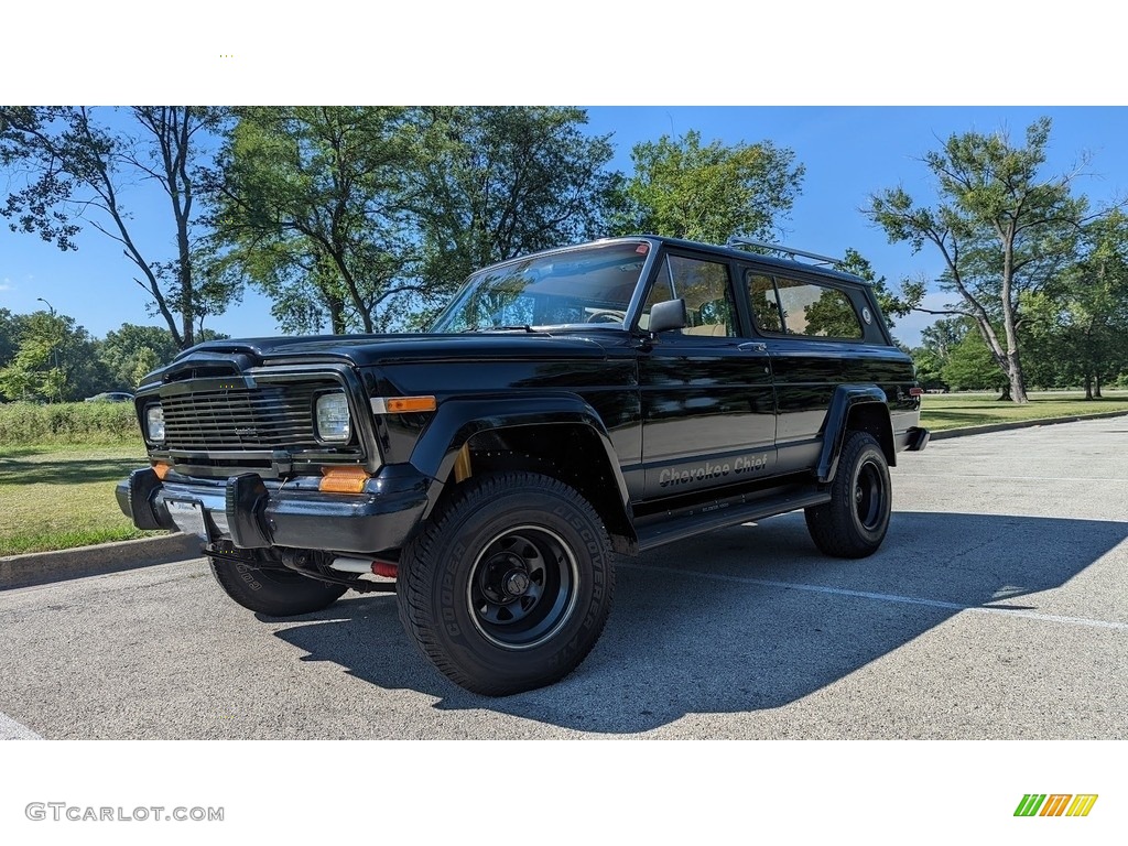 Classic Black 1979 Jeep Cherokee Chief 4x4 Exterior Photo #144738149