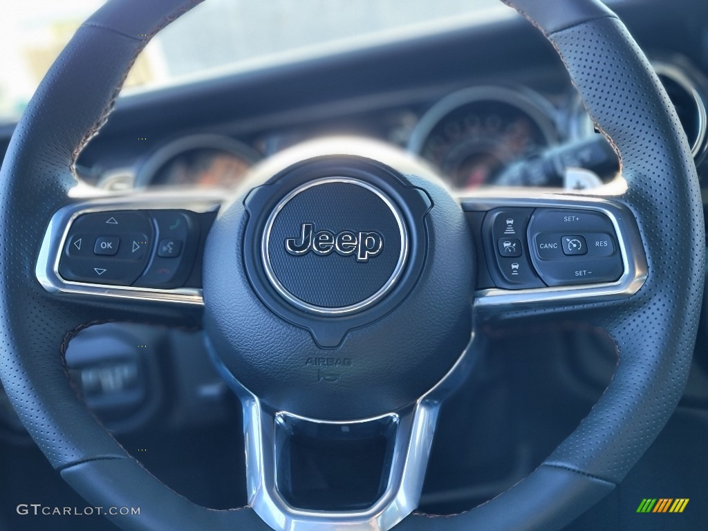 2022 Jeep Wrangler Unlimited Rubicon 392 4x4 Black Steering Wheel Photo #144738719