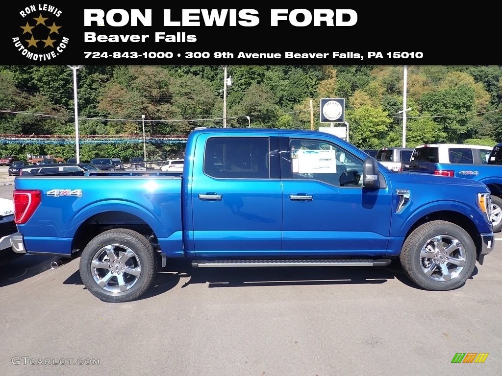 2022 F150 XLT SuperCrew 4x4 - Atlas Blue Metallic / Black photo #1