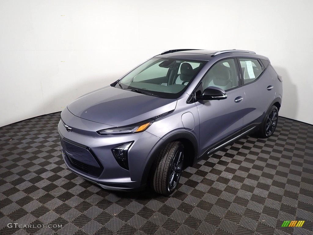 Gray Ghost Metallic 2022 Chevrolet Bolt EV LT Exterior Photo #144739889