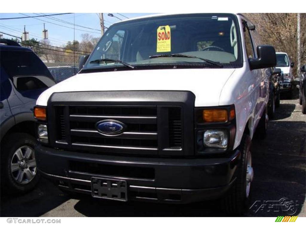 2008 E Series Van E250 Super Duty Commericial - Oxford White / Medium Flint photo #1