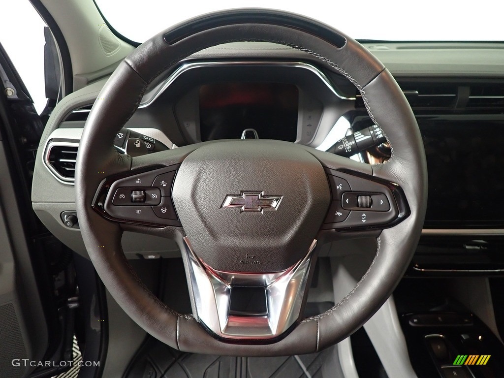 2022 Chevrolet Bolt EV LT Dark Ash/Sky Gray Steering Wheel Photo #144740192