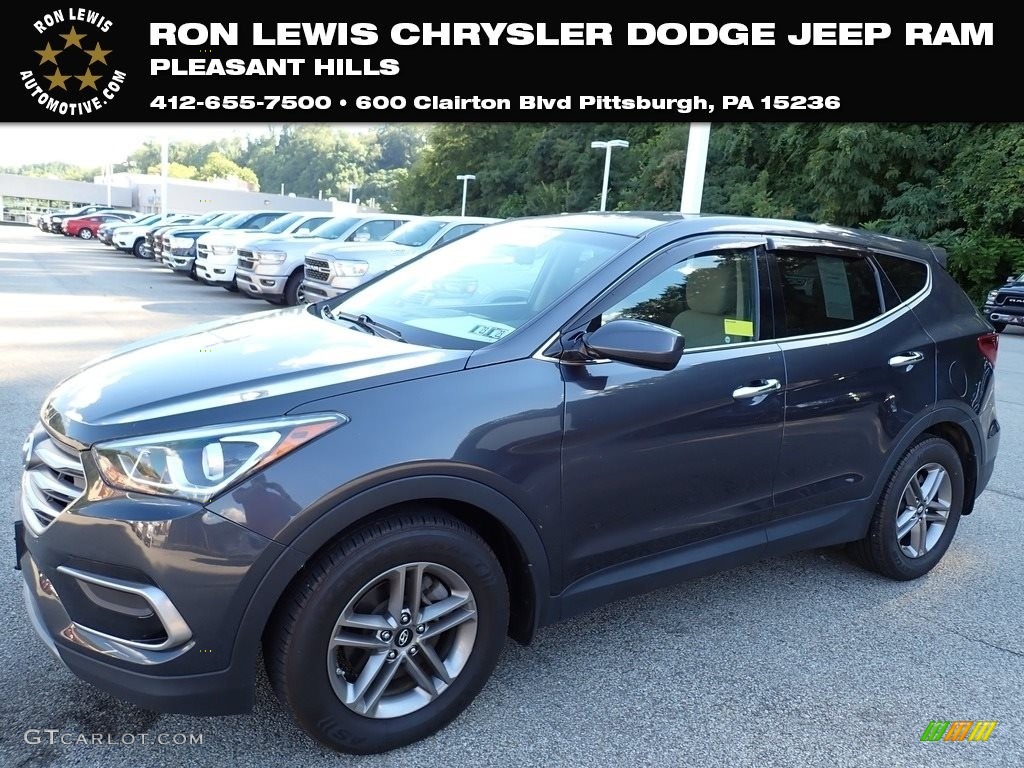 2017 Santa Fe Sport AWD - Mineral Gray / Beige photo #1