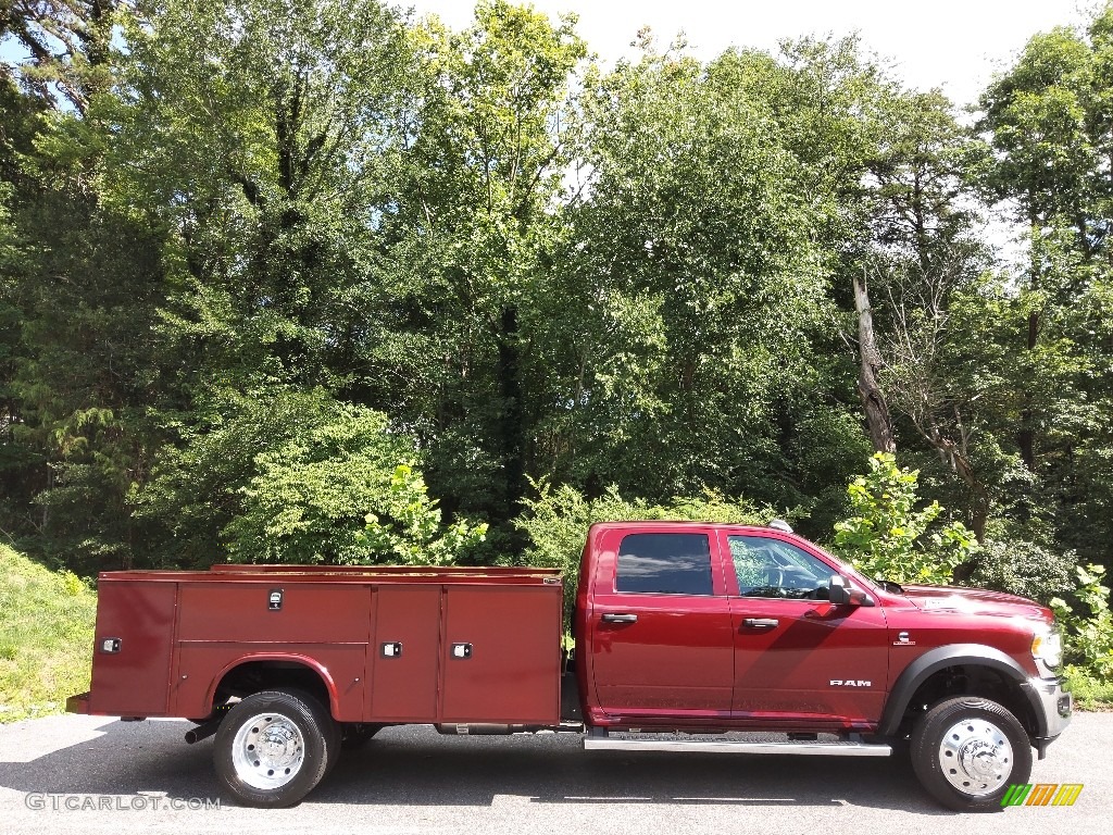 Delmonico Red Pearl 2022 Ram 5500 Tradesman Crew Cab 4x4 Chassis Exterior Photo #144742768