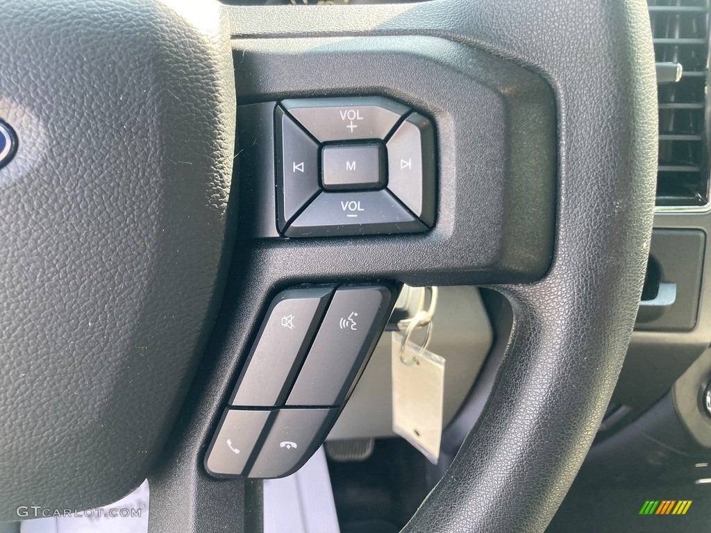 2018 Ford F150 XLT SuperCrew Earth Gray Steering Wheel Photo #144743335