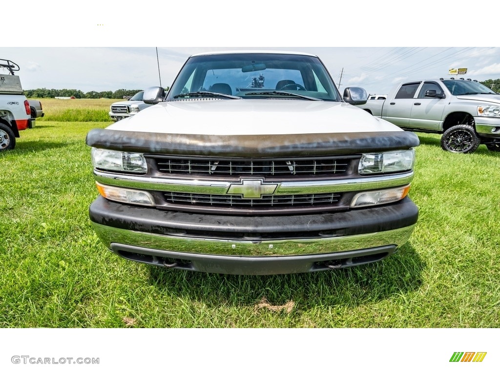 2000 Silverado 2500 LS Regular Cab 4x4 - Summit White / Graphite photo #11