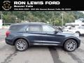 2022 Stone Blue Metallic Ford Explorer Limited 4WD  photo #1
