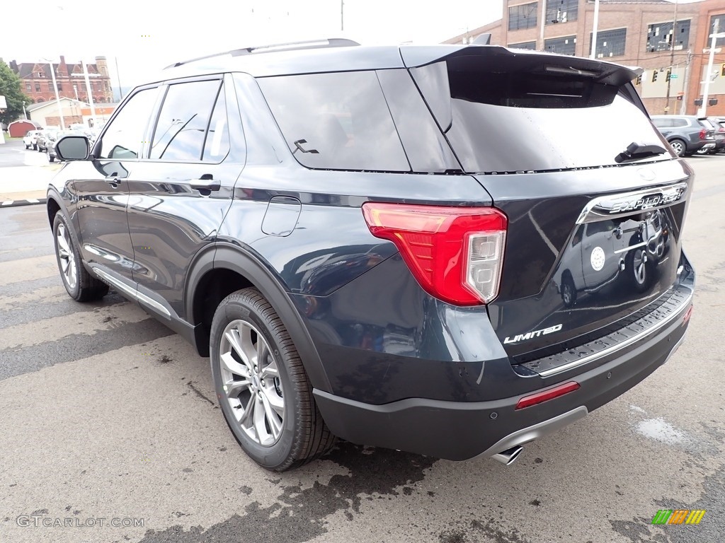 2022 Explorer Limited 4WD - Stone Blue Metallic / Ebony photo #6