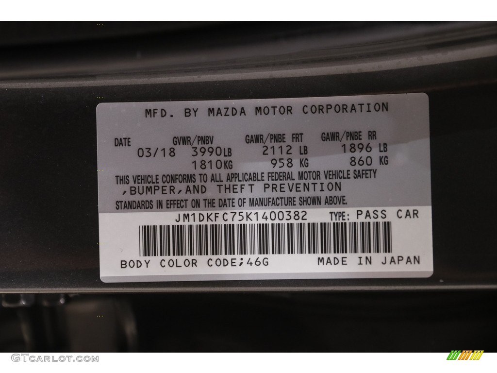 2019 CX-3 Touring AWD - Machine Gray Metallic / Black photo #21