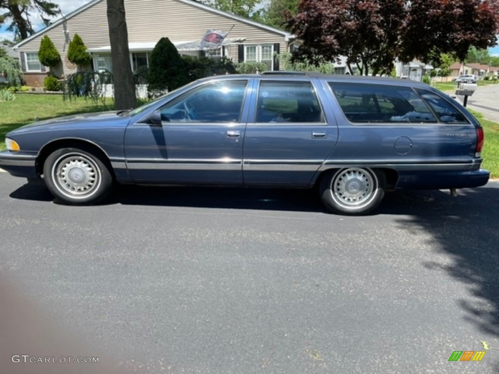 Adriatic Blue Metallic 1996 Buick Roadmaster Estate Wagon Exterior Photo #144749981