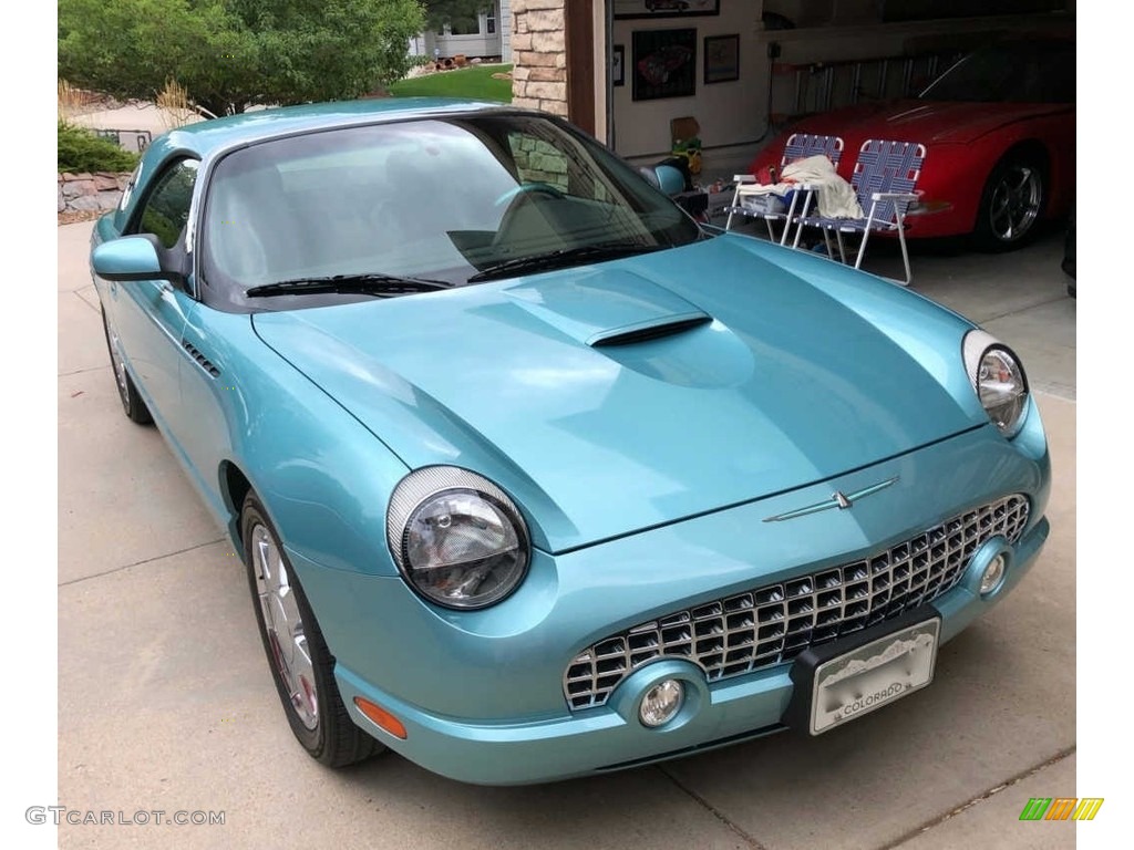 2002 Thunderbird Deluxe Roadster - Thunderbird Blue / Thunderbird Blue photo #1