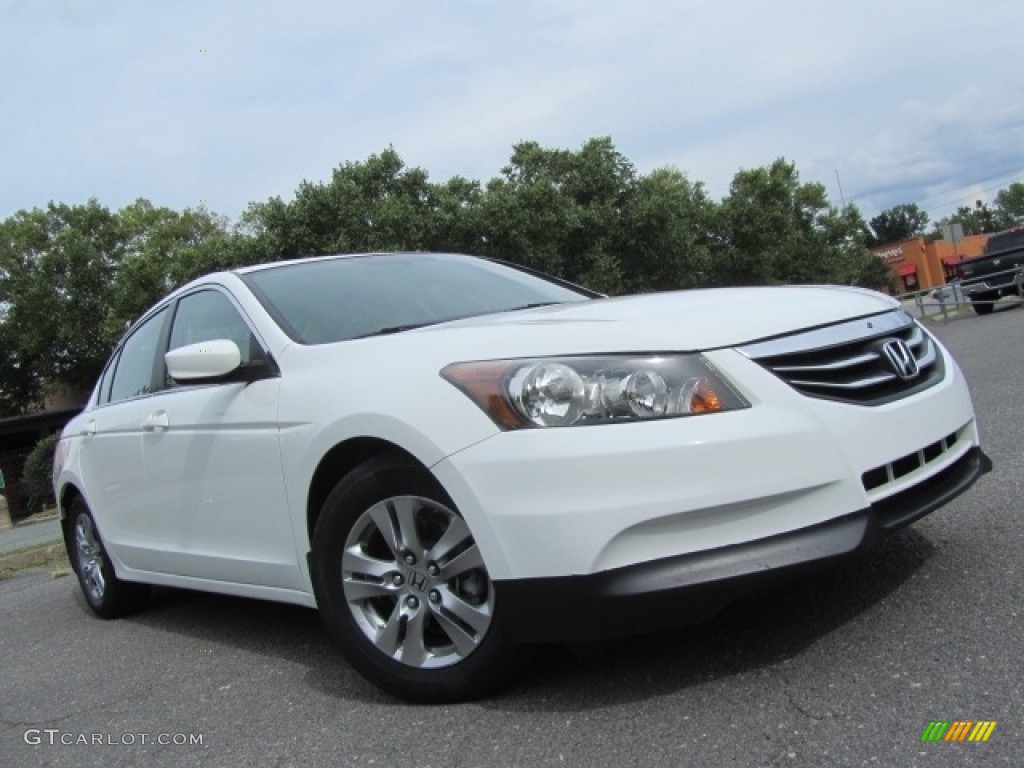 2011 Accord SE Sedan - Taffeta White / Ivory photo #1