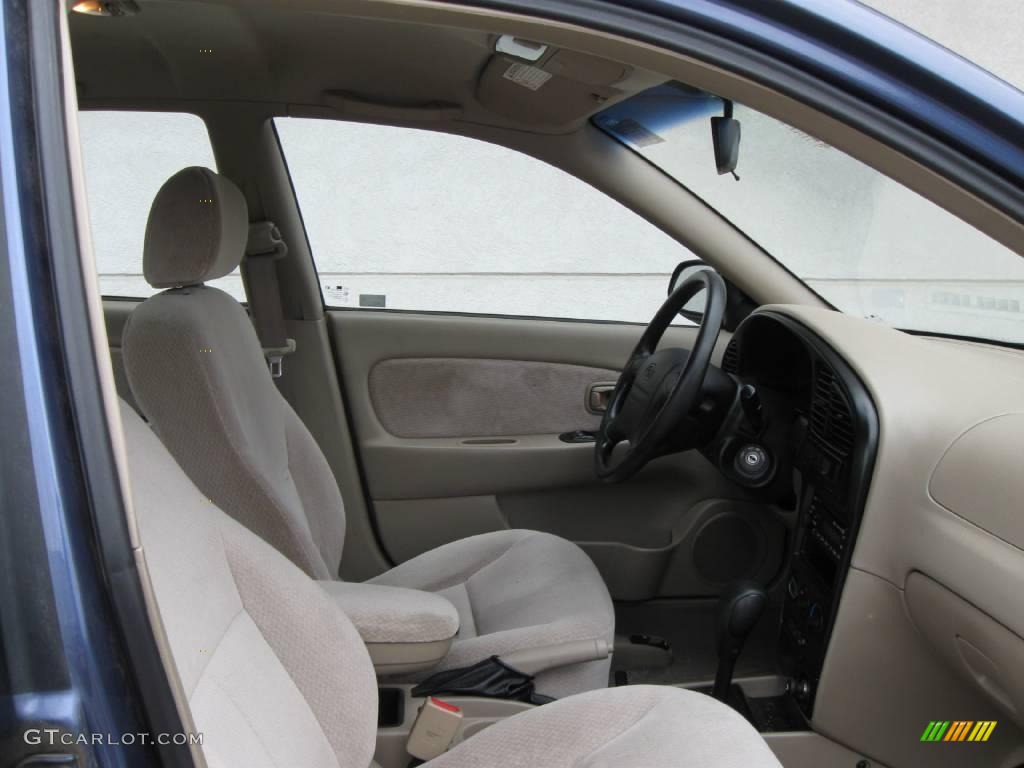 2003 Spectra LS Sedan - Slate Blue / Beige photo #5
