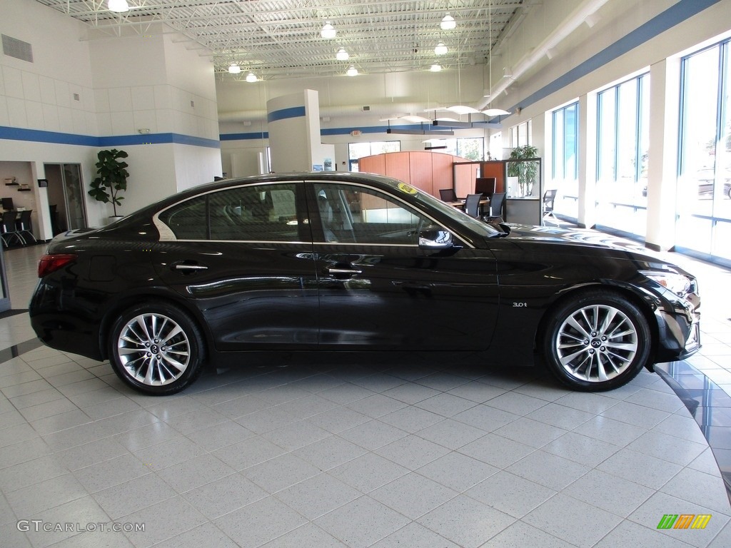 2020 Q50 3.0t Luxe AWD - Black Obsidian / Graphite photo #4