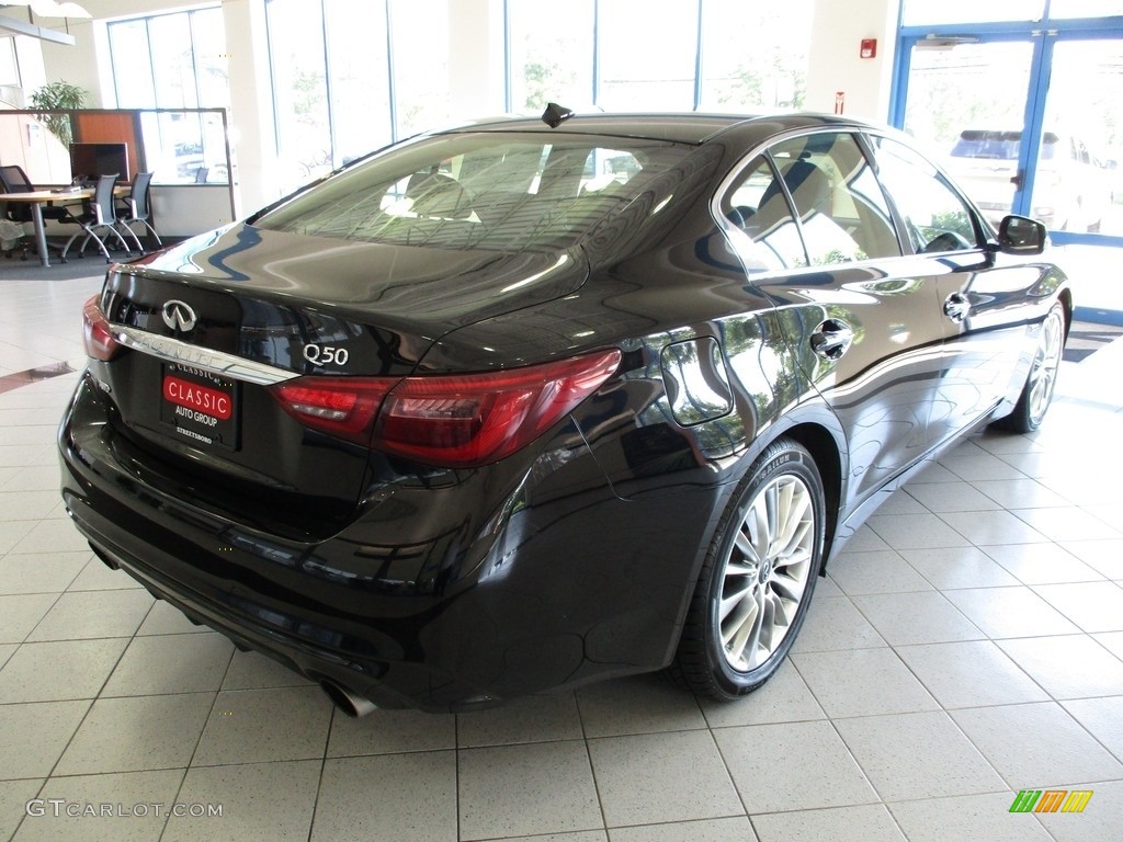 2020 Q50 3.0t Luxe AWD - Black Obsidian / Graphite photo #8