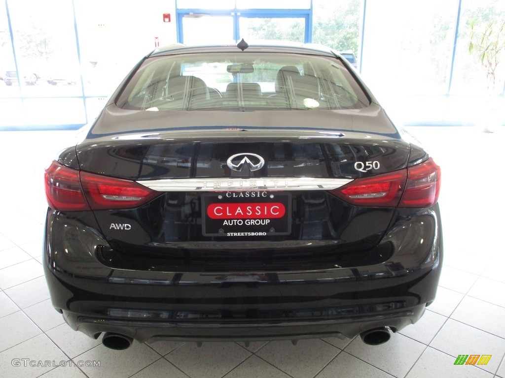 2020 Q50 3.0t Luxe AWD - Black Obsidian / Graphite photo #9