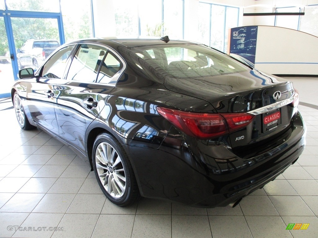 2020 Q50 3.0t Luxe AWD - Black Obsidian / Graphite photo #10