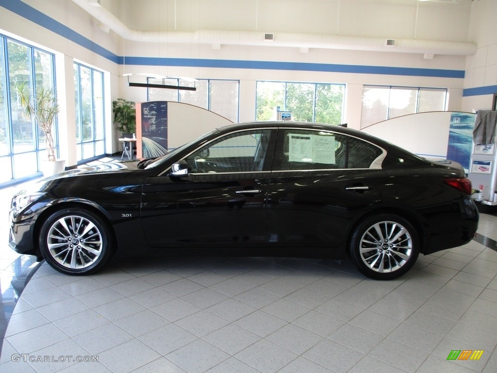 2020 Q50 3.0t Luxe AWD - Black Obsidian / Graphite photo #11