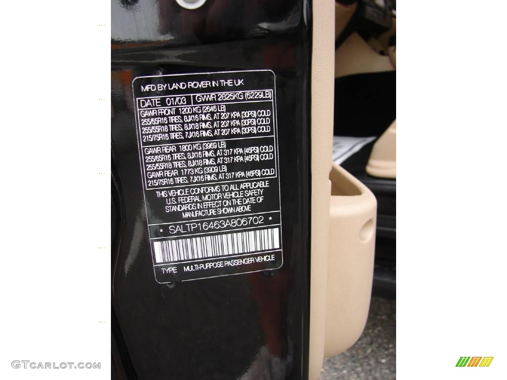 2003 Discovery HSE - Java Black / Alpaca Beige photo #35
