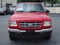 2001 Bright Red Ford Ranger XLT SuperCab  photo #3