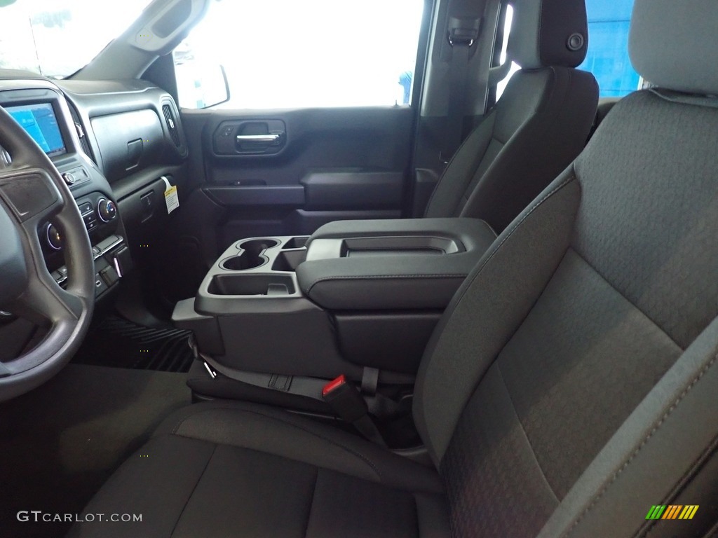 2022 Silverado 1500 Custom Crew Cab 4x4 - Glacier Blue Metallic / Jet Black photo #10