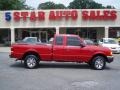 2001 Bright Red Ford Ranger XLT SuperCab  photo #5