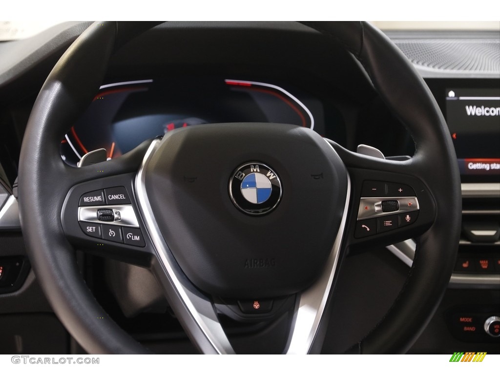 2021 BMW 3 Series 330i xDrive Sedan Black Steering Wheel Photo #144755578