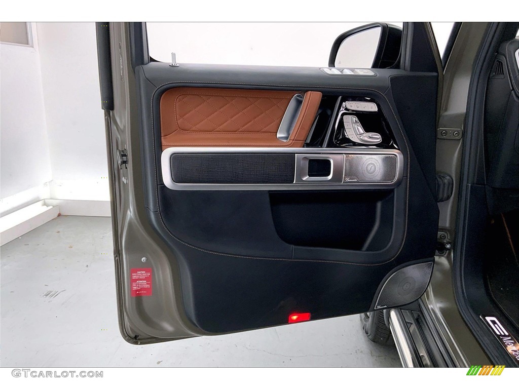 2021 Mercedes-Benz G 550 Nut Brown/Black Door Panel Photo #144756067