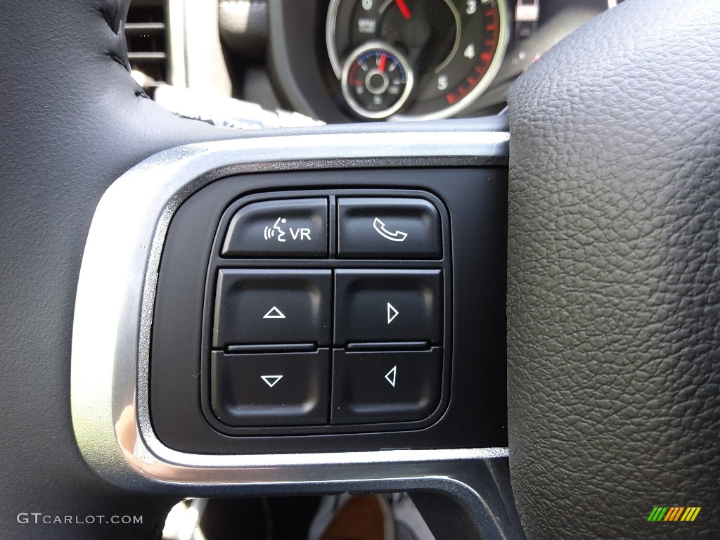 2022 Ram 2500 Laramie Mega Cab 4x4 Black Steering Wheel Photo #144756364