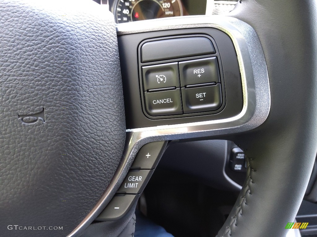 2022 Ram 2500 Laramie Mega Cab 4x4 Black Steering Wheel Photo #144756385