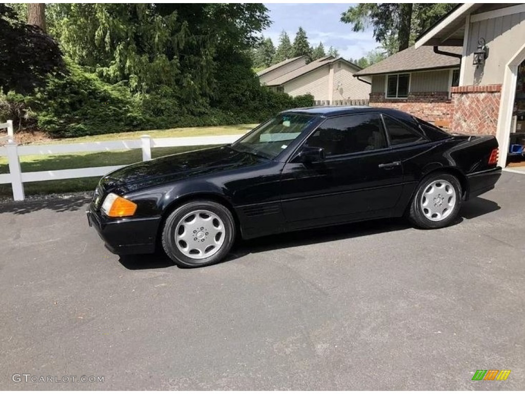 Black 1994 Mercedes-Benz SL 320 Roadster Exterior Photo #144757171