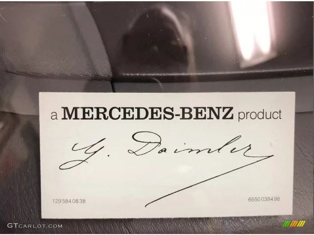 1994 Mercedes-Benz SL 320 Roadster Info Tag Photos