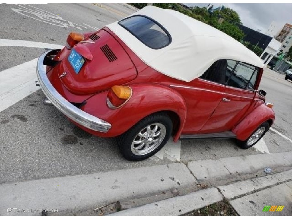 Kasan Red 1973 Volkswagen Beetle Covertible Exterior Photo #144757705