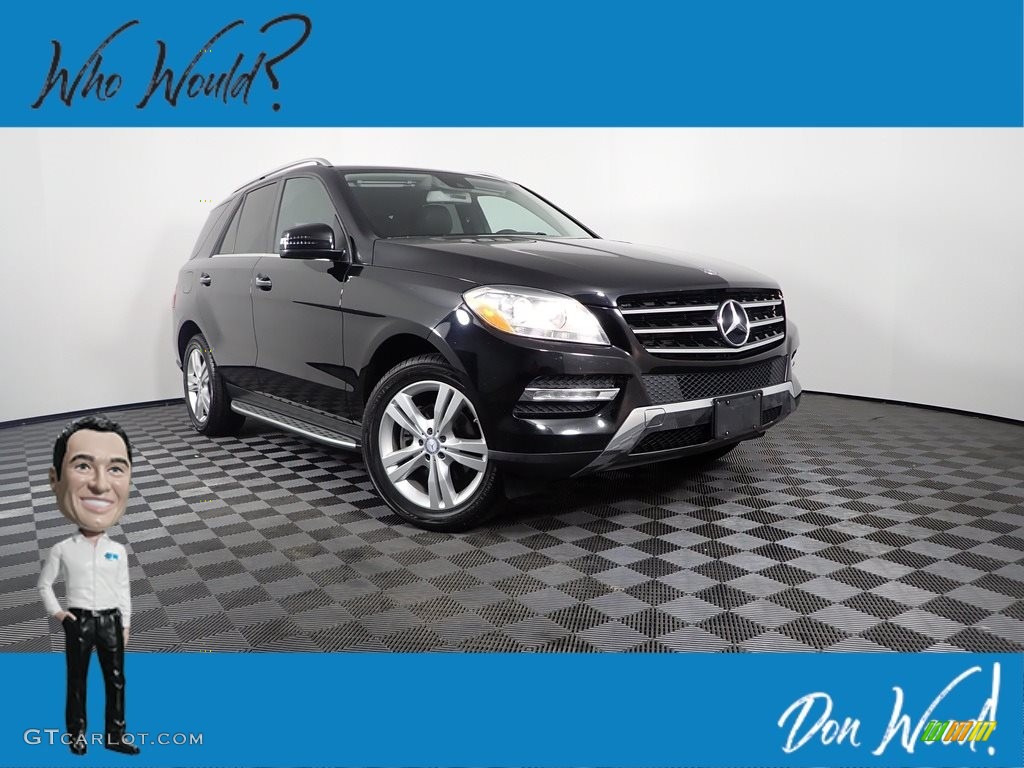 2014 ML 350 4Matic - Black / Black photo #1