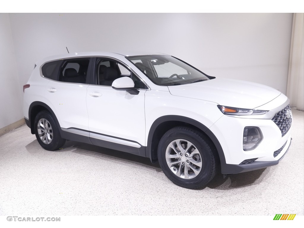 2020 Santa Fe SE AWD - Quartz White / Espresso/Gray photo #1