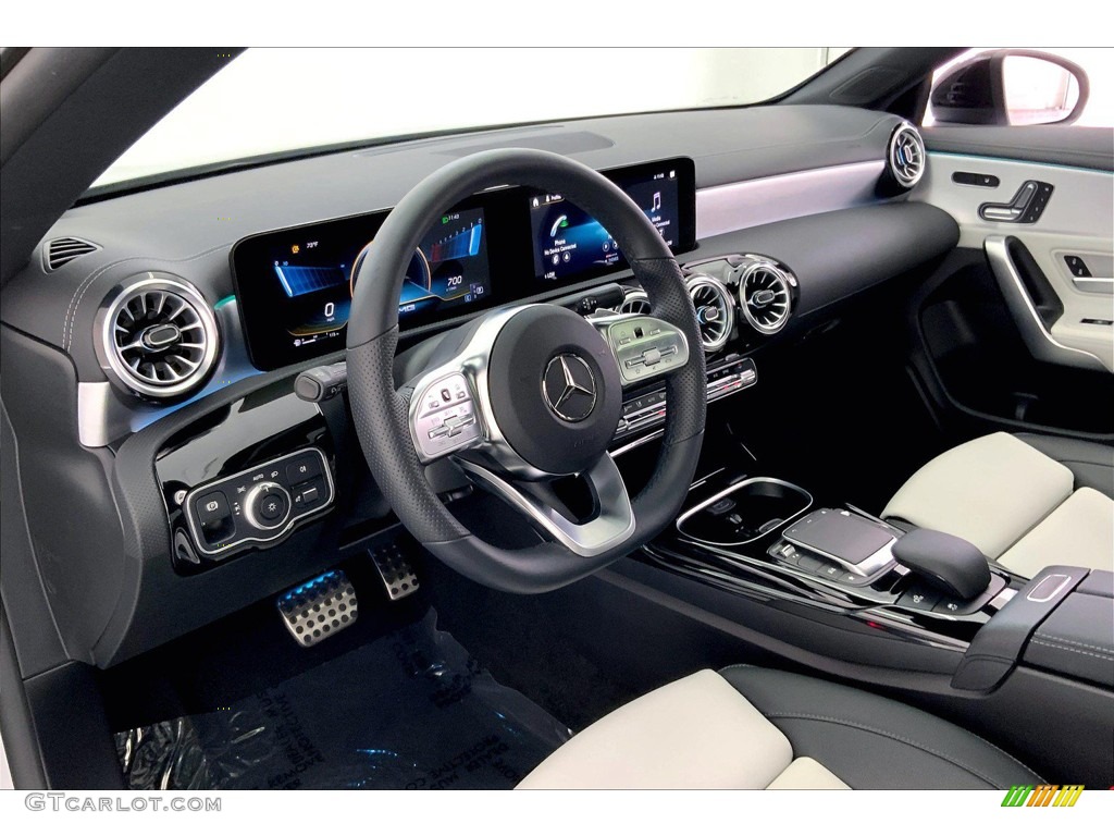 Neva Gray/Black Interior 2022 Mercedes-Benz CLA AMG 35 Coupe Photo #144759915