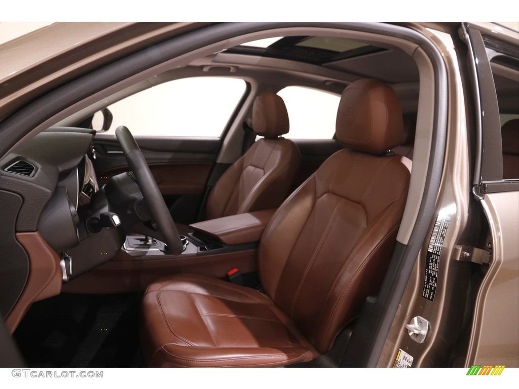 Chocolate Interior 2019 Alfa Romeo Stelvio Ti AWD Photo #144761388