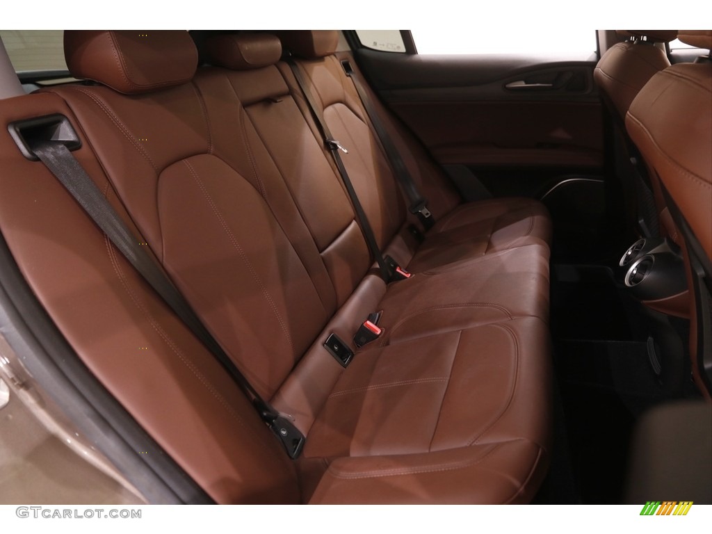 Chocolate Interior 2019 Alfa Romeo Stelvio Ti AWD Photo #144761646