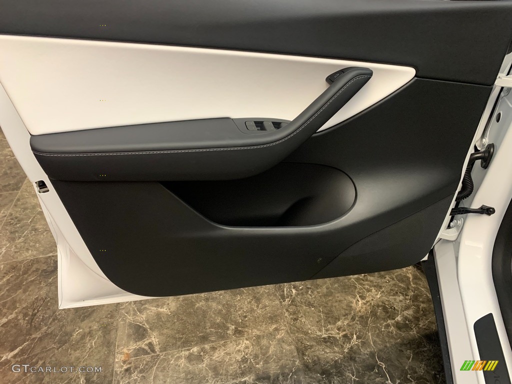 2022 Model Y Performance AWD - Pearl White Multi-Coat / White/Black photo #13