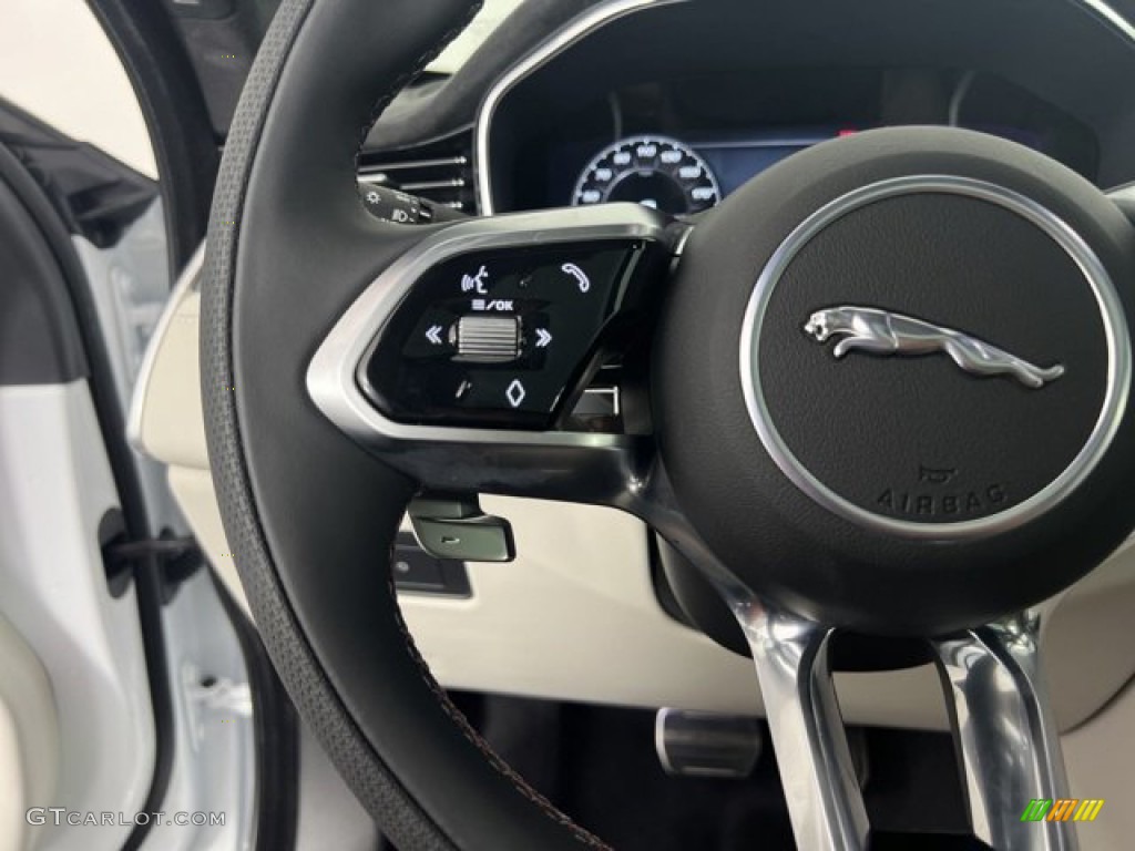 2023 Jaguar F-PACE SVR Lt Oyster/Ebony Steering Wheel Photo #144763017