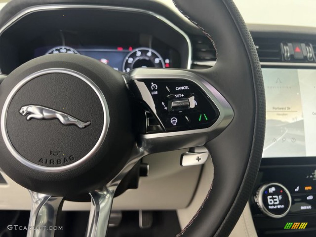 2023 Jaguar F-PACE SVR Lt Oyster/Ebony Steering Wheel Photo #144763032