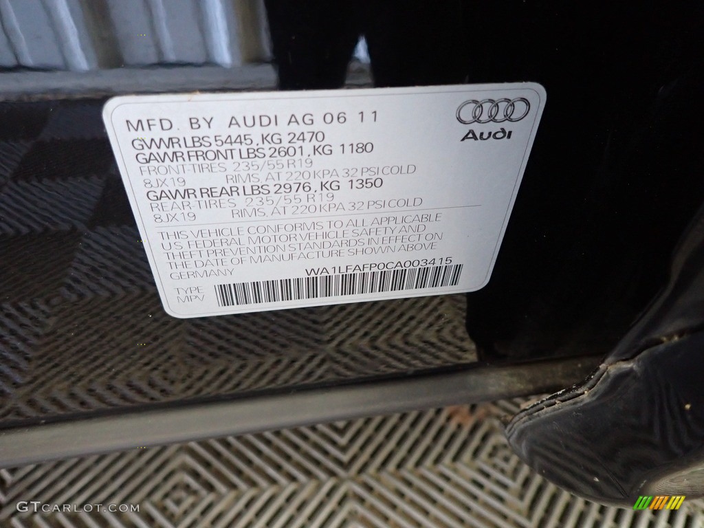 2012 Q5 2.0 TFSI quattro - Brilliant Black / Black photo #35