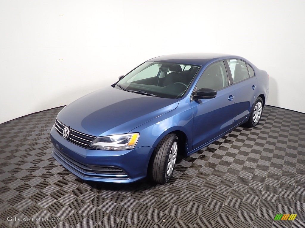 2016 Jetta S - Silk Blue Metallic / Titan Black photo #8