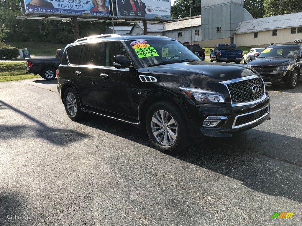 2016 QX80 AWD - Black Obsidian / Graphite photo #4