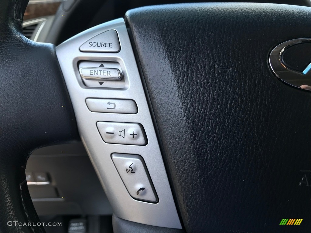 2016 Infiniti QX80 AWD Graphite Steering Wheel Photo #144763617