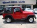 Flame Red 2003 Jeep Wrangler SE 4x4
