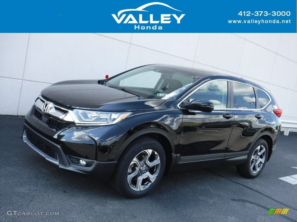 2019 CR-V EX-L AWD - Crystal Black Pearl / Black photo #1