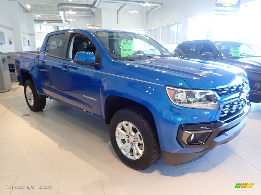 Bright Blue Metallic 2022 Chevrolet Colorado LT Crew Cab 4x4 Exterior Photo #144764831