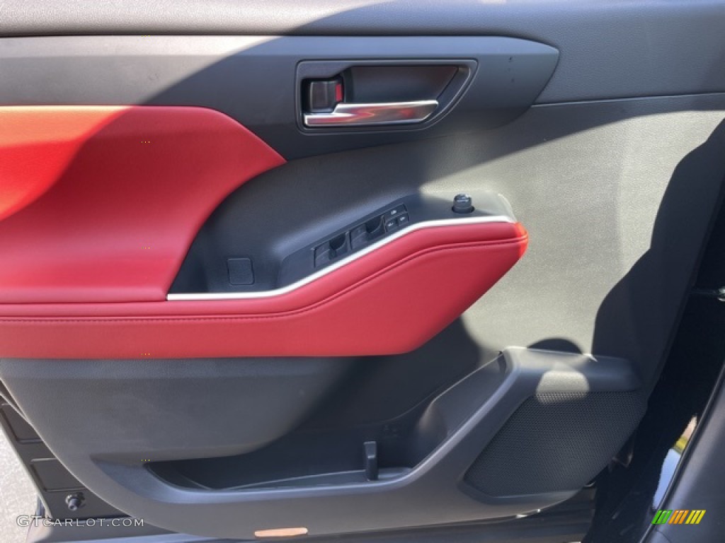 2022 Toyota Highlander XSE AWD Cockpit Red Door Panel Photo #144765095